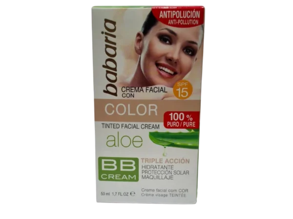 babaria crema facial con aloe vera puro 100