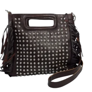 bolso de mano con remache de moda mujer correa hombro grande
