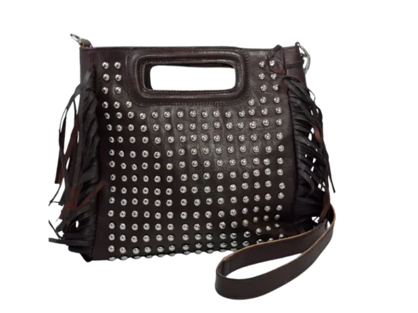 bolso de mano con remache de moda mujer correa hombro grande