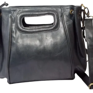 bolso de mano de mensajero de cuero femenino vintage billetera