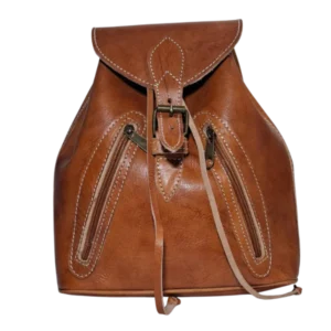 mochila de mujer de cuero moda bolso para viajar