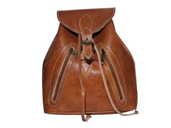 mochila de mujer de cuero moda bolso para viajar