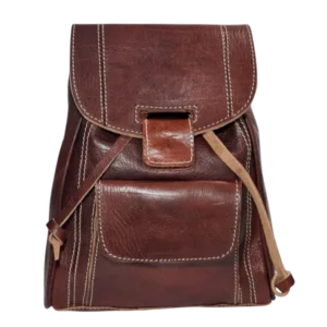 mochila tipo casual de hombro de mujer de hombre adolescente marron